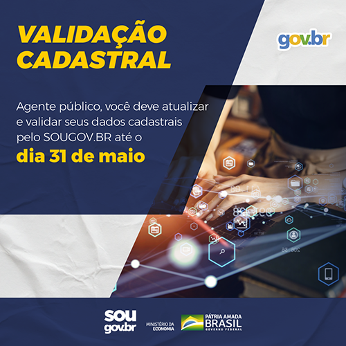 Últimas semanas para validar seus dados cadastrais!