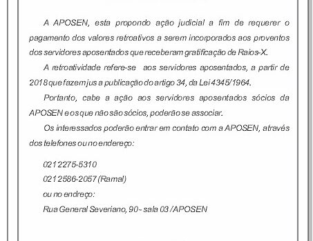 Ação Judicial – Raios-x